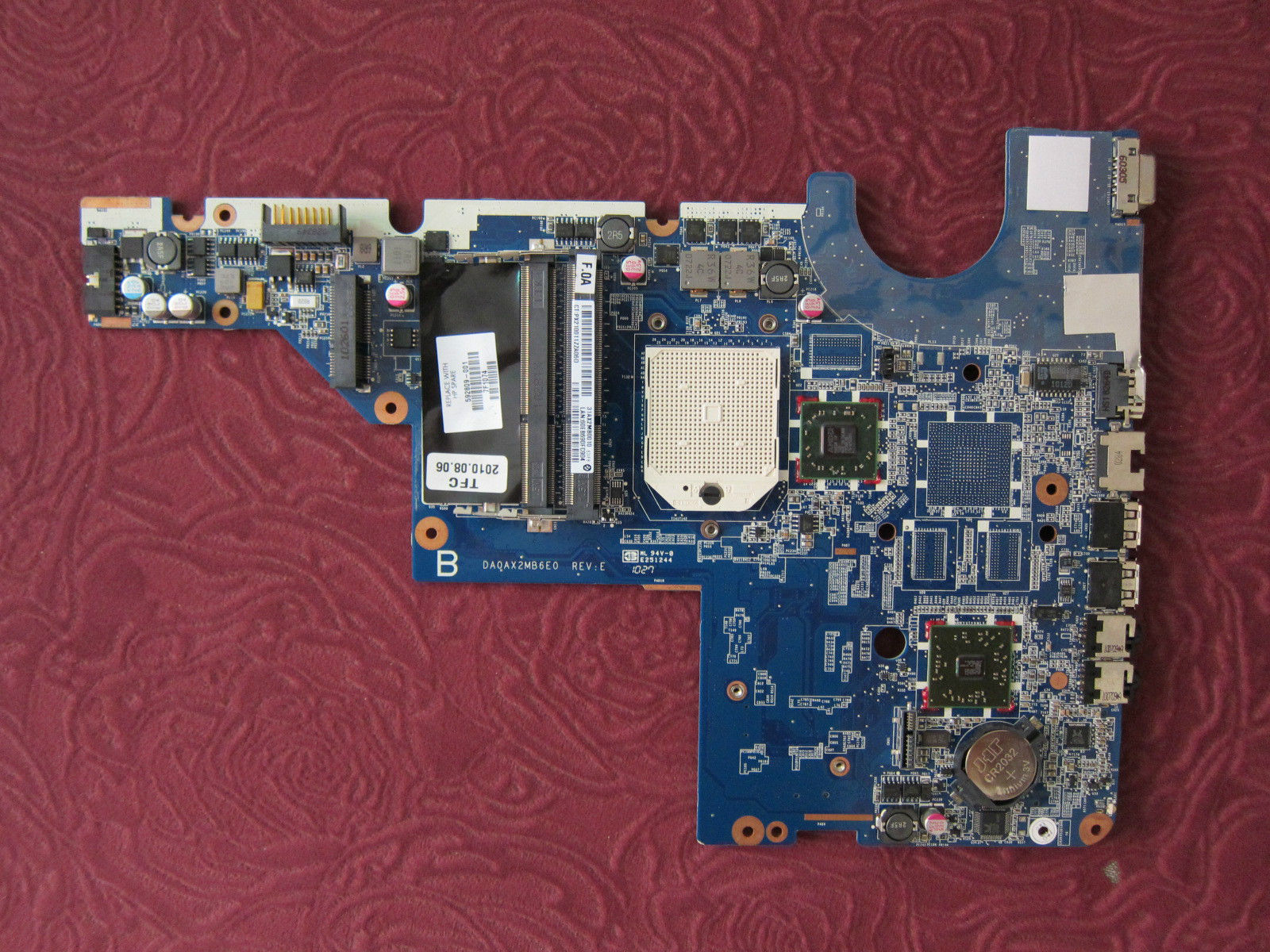 HP laptop motherboard CQ42 G42 CQ62 G62 592809-001 AMD